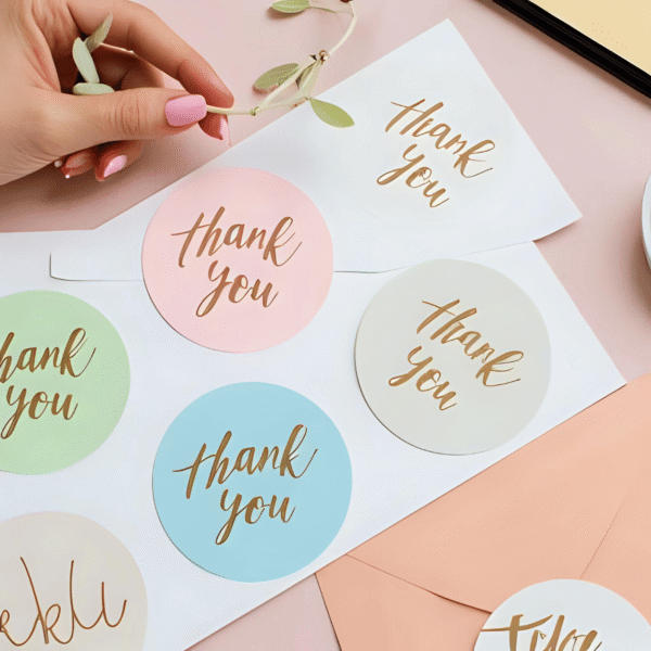 Thank you Note Stickers